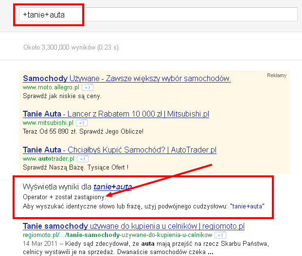 google-usuwa-znak-plusa Google usuwa operatora +