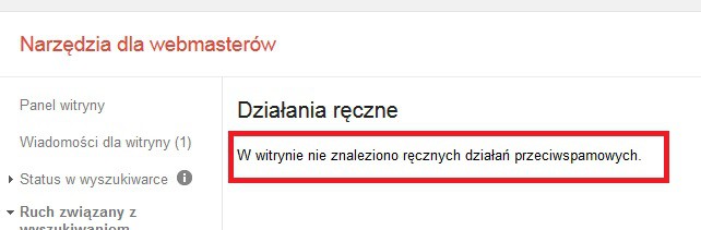 W witrynie nie znaleziono ręcznych działań przeciwspamowych.